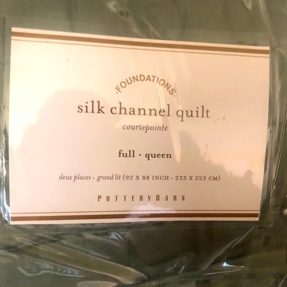 Pottery Barn Bedding Pottery Barn Silk Quilt With 2 Shams Poshmark
